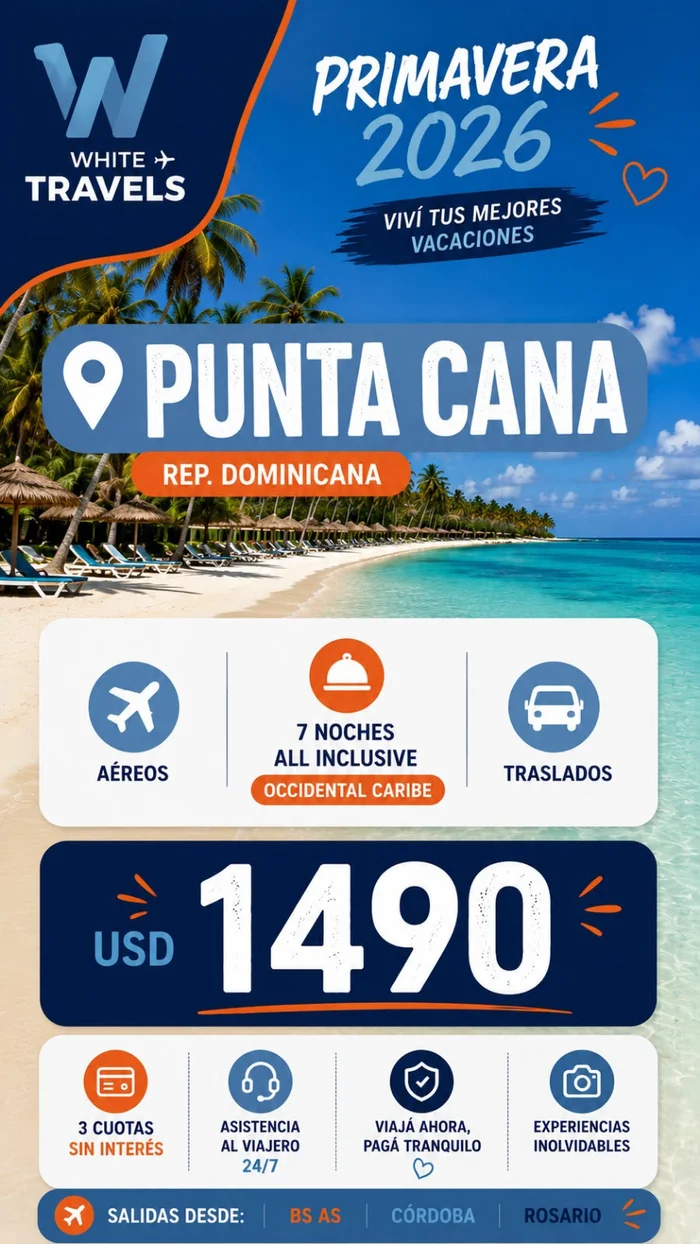 Punta Cana, Rep. Dominicana - Primavera 2026